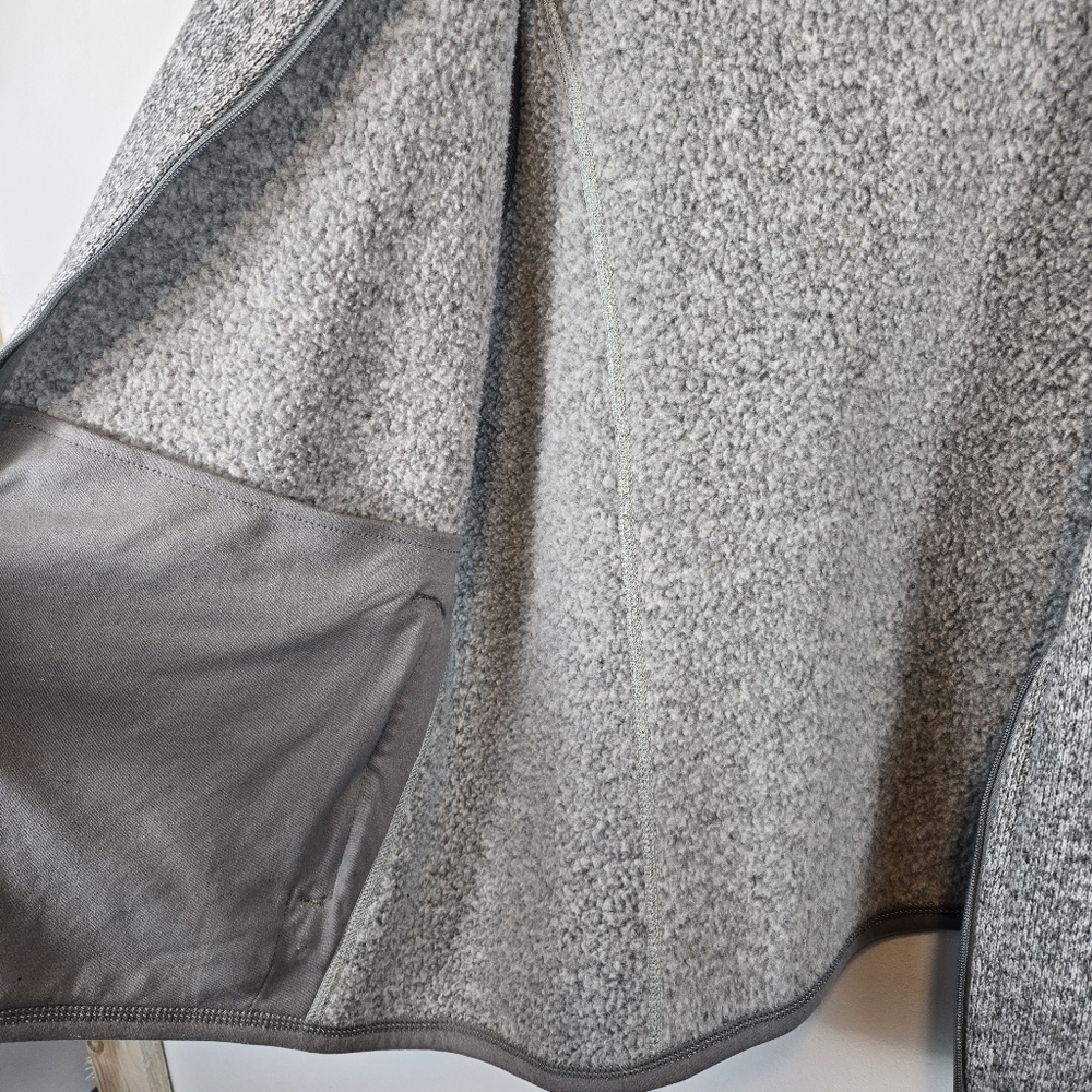 Patagonia Heather Gray Fleece Zip-Up Vest - Picture 7 of 13